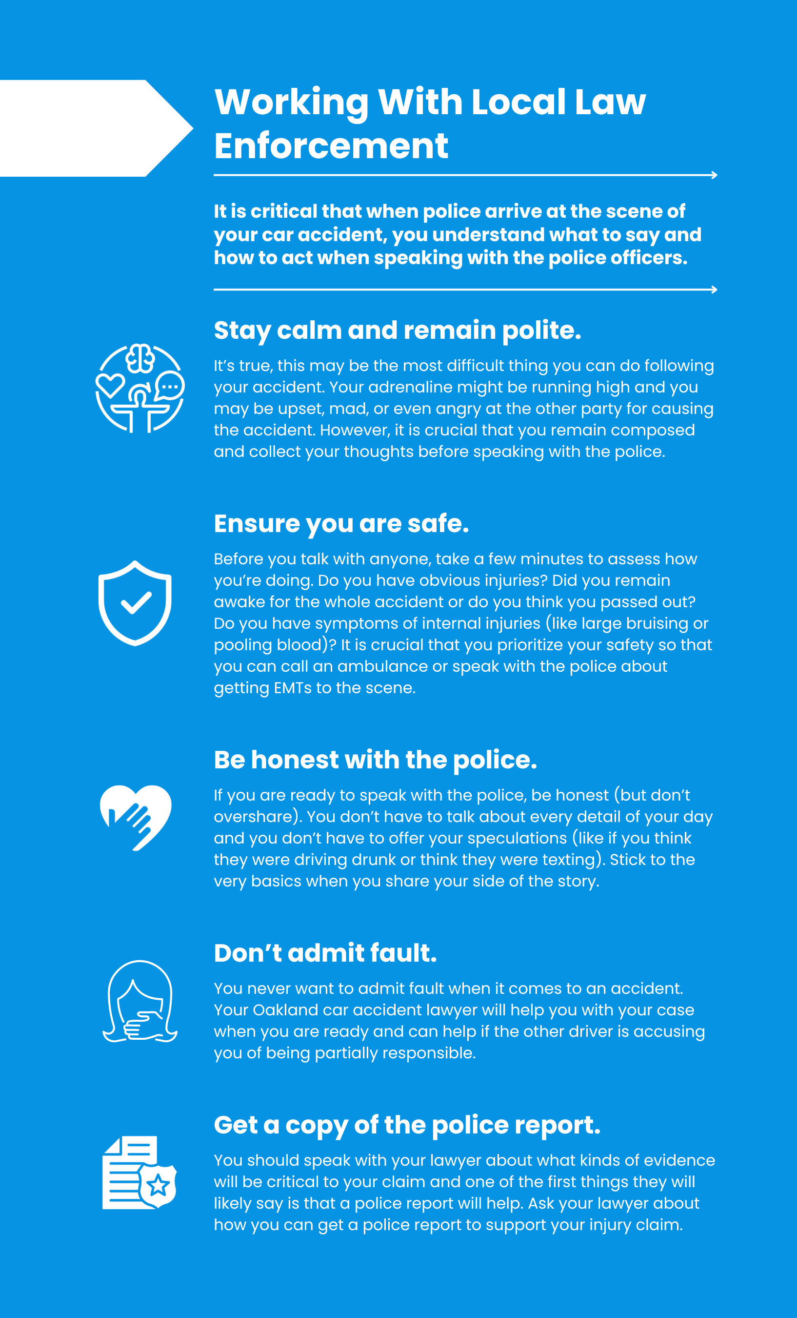 Working With Local Law Enforcement Infographic