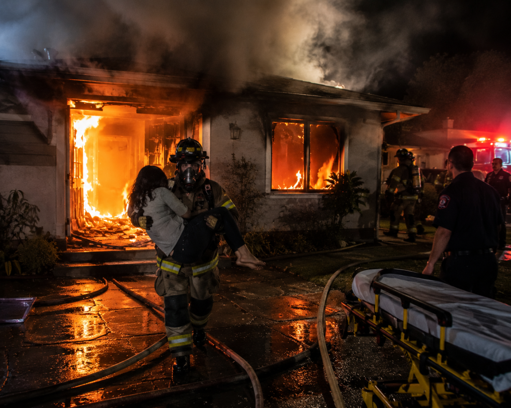 house fire